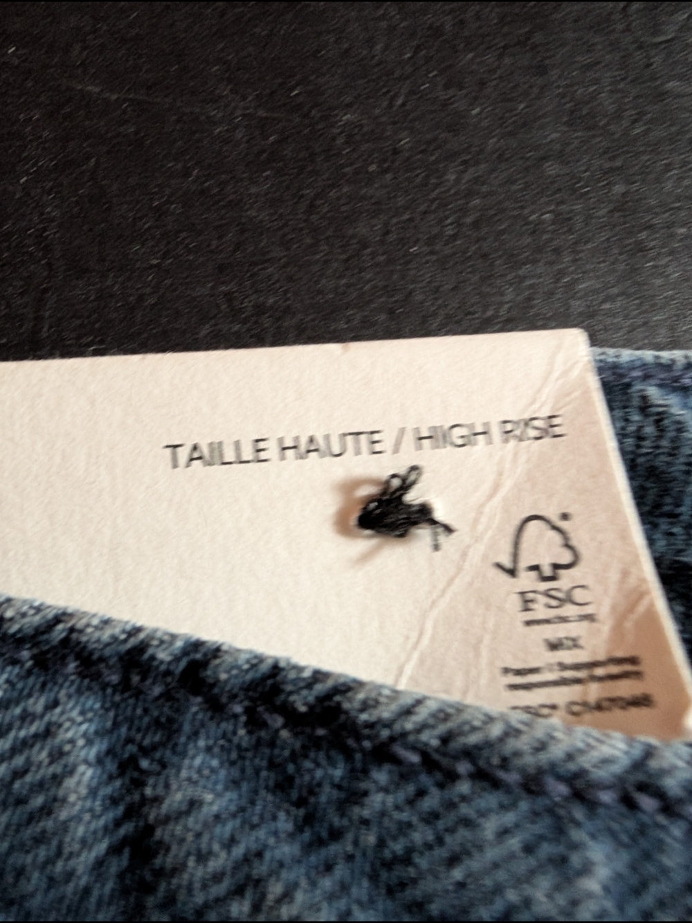 ✨ NWT ✨ Dynamite Dark Blue Wide-Leg High-Rise Jeans 12 X 31 - Picture 5 of 9